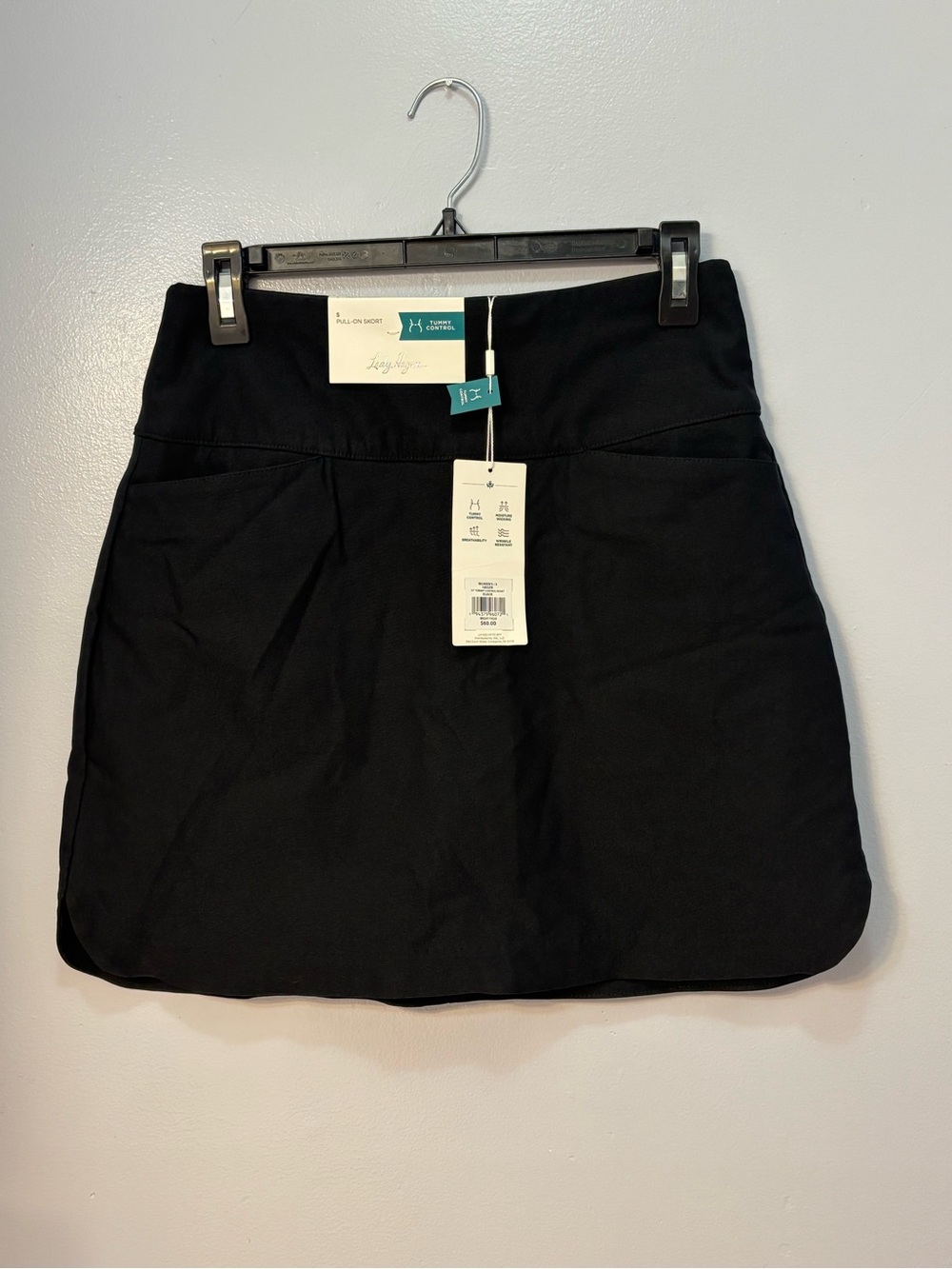 Lady Hagen Black Tummy Control Pull-On Golf Skort Sz S. NWT